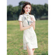 Radesh White Cheongsam 2025 Nouveau jeune tempérament modifié et fille fraîche Small Broidered Short Model 838 M