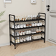 Xinwujia Dormitory Shoe Rack Student Under Desk Shoe Storage Rack Home Door Multi-layer Simple Shoe Rack Rental Room Shoe Cabinet 3-Layer Upgraded Bold Style Medium Size