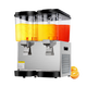 GUYN cold drink machine, juice machine, commercial cafeteria hot and cold dual temperature multi-functional dual three-cylinder fully automatic beverage machine, dual cylinder 24L, separate refrigeration, can add fruit pieces