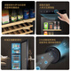 Vinocave wine cabinet constant temperature moisturizing wine cabinet home living room refrigerator compressor ice bar air-cooled frost-free refrigerated office embedded multi-function display cabinet ultra-thin air-cooled frost-free-multi-function dual temperature model 243L