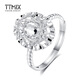 TTMIX pigeon egg ring pt950 platinum ring women's platinum ring light luxury live ring for girlfriend 3.9-4.1g