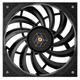 利民（Thermalright）TL-H12015B TL-H12015 15mm厚度性能均衡薄扇三相六极马达12cm机箱风扇 TL-H12015B 黑色单只装【15mm厚度】