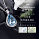HEEKAIYI Heart of the Ocean Diamond Necklace Women's Aquamarine Luxury Jewelry Chinese Valentine's Day Birthday Gift for Wife 4 Carat-18K Gold Aquamarine Necklace
