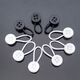 Haiyiduo shirt cuff invisible extension button elastic elastic rope extension button school uniform uniform neckline expansion telescopic button shirt cuff extension button (white 10 pieces)