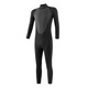 Shi Xishuo 3.5mm long-sleeved warm wetsuit men's one-piece sun protection waterproof female snorkeling suit surfing cold-proof swimming wetsuit classic one-piece black L size 110-125Jin Jin is equal to 0.5 kg