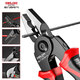 DELIXI ELECTRIC 5-in-1 multi-function pliers set wire pliers vise stripping pliers special crimping pliers for electricians