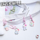 Kt katie chat mignon dessin animé porte-clés pendentif meilleur ami fille petit cadeau d'étudiant sac à école accessoires kitty couleurs aléatoires 2
