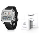 OFNS [Schulsaison] Electronic Watch Wecker Luminous Multifunktionaler Sportwaterierter Wachungsgeburtstagsgeschenk S6210. Schwarz Silber