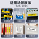 硕方标签机色带12mm标签带 标签机LP5125覆膜强粘标签纸线缆标签不干胶打印耗材贴纸 L-831 覆膜亚光银底黑字12mm