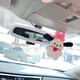 Zhanjiao car interior rearview mirror decorative cover female creative internet celebrity cartoon cute universal car reversing mirror white rearview mirror cover SpongeBob SquarePants