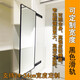 
Customized wardrobe mirror push-pull mirror rotary mirror dressing mirror wardrobe hidden folding telescopic full-length mirror fitting mirror rose gold 12035cm black anti-rust slide rail