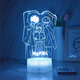 Kartengeschichte Zeit Agent Peripherales Nachtlicht Cheng Hou Luguang 3d Glühen Ins Stil Atmosphäre Light Desktop Orament Gift Cracked Fernbedienung 16 Farbe USB -Sockel und Batteriemodell 3894