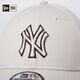 NEW ERA纽亦华MLB棒球帽2025早春新款男女情侣NY包边刺绣硬顶帽子940 60595199-米白色 纽约洋基队 OSFM