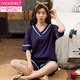 Pajamas modal femenina GRAT GRANDE ALGODE ALGODO DEL ALGODA VATILLA ALGO DEL CONDICIÓN VAJE TRATO A LA TALLA 240 JIN [JIN Igual de 0.5 kg] ropa de hogar suelta 6x ZJ679 2XL [140-160 Jin [Jin iguala 0.5 kg]]