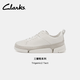 Clarks其乐Trigenic2 Step男士休闲鞋2025新款轻盈舒适三瓣鞋一脚蹬皮鞋 白色-男款 261807367 43