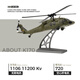 RHSKY伟力K170 UH60L黑鹰遥控直升机四通无刷定高航模运输飞机仿真模型 K170黑鹰直升机【全套】到手即玩 一块飞机电池+送遥控器电池