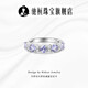 Chihuan Natural Tanzanite Ring Women's Sterling Silver Luxurious Closed Ring Exquisite Jewelry Gift for Girlfriend Tanzanite Ring US Version No. 6 (Hong Kong Code No. 13)