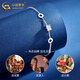 China Gold (CHINA GOLD) new small waist platinum bracelet pt950 platinum chain Valentine's Day birthday gift for girlfriend and wife small waist platinum bracelet about 4.3g