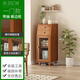 Xinqitian tea cabinet dining side cabinet storage cabinet living room wall cabinet light luxury tea cabinet storage rack small storage cabinet Nordic style 丨Tear color model [new product] single door no draw