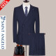 Anngelo Anngelo Anngelo Anngelo Traje Juego de negocios para hombres Casco del novio del novio del novio del novio Slim Hosting Professional Clothing 6189 Lanshang [abrigo + pantalones + chaleco] Doble XL 180/52 [sugerido 150-165 Jin [Jin iguala 0.5 kg]]]