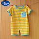 Disney Baby Kleidung Sommer Dünne Neugeborene Baby Jungen reines Baumwoll-Overall kurzärmelige Sportarten und ungezwungene Krabbelkleidung Trend Grauside