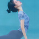 Shuangxiu neuer chinesischer Yoga-Anzug kurzärmelige Frauen neue chinesische Stil Krawatte Dye Professionell Pilates Sport T-Shirt Schöne Fitnesskleidung Wind CHIME Blaues Top + Graublau Set L 110-120