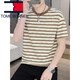 Tommy Shekelly Tommy Camiseta de manga corta para hombres Summer Summer Marca de moda Camiseta pesada Cuella de cuello redondo lo suelto ropa versátil casual Men 9906 Café M