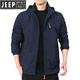 Jeep Spirit Neue Jacke für Männer Frühlings- und Herbst Männer Outdoor Amerikaner Windschutz Wasserdurchdringliche Windbreaker Männer Herumn Wear Sport Khaki 9898 Modell plus Velvet 3xl