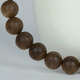 Sandale 9 points Bracelet de bois d'agar de Sandale Sanken Natural Brunei Brunei Gagar de bois 9 mm Boule bouddhiste pour hommes et femmes Bracelet culturel de la peau de serpent de soie douce 9 mm * 23 Style de cire-ci-dessous Brunei (adapté à la circonférence de la main 16-18cm)