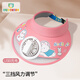 
European children's hat boys and girls sun hat charging with fan outdoor children's large brim empty top hat B2185 pink rabbit