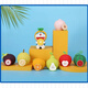 Uraban Doraemon Blind Box Fruit Dingdang Cat Cartoon Doll Cute Bureau Ornements de bureau Doll Small Gift's Small Gift [Fruit] Dorae Random Five [Blind Box]