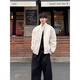 Qumile American three-defense flight jacket men's spring and autumn short work jacket jacket pussy high street fashion brand baseball uniform black L