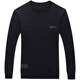 FALAMONE Armani men's long-sleeved T-shirt middle-aged printed sweatshirt spring and autumn round neck T-shirt base shirt trend black DY9902 [Spring and autumn style] 3XL 185