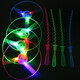 Parque infantil brillante Plaza Venta caliente Hot Hand Push Push Flying Flying Bamboo Dragonfly Toy para niños Plaza de empuje [Frisbee brillante] 2 paquetes