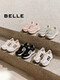 百丽（Belle）跑道系列阿甘鞋女商场同款运动休闲鞋3E829CM4预售 绿色 33  (215mm)