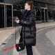 Piao Duoyun Clearance Processed Down Jacket Women's Small Medium Long Style Young 2024 New Women's Popular Winter This Year Black M It is recommended that 100Jin Jin is equal to within 0.5kg