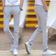 Danyuting summer thin Korean men's pants straight mid-waist business casual trendy slim fit 9905 model #blue 28 2.1 feet
