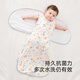 YEEHOO Anti-Shock Sleeping Bag Wrapped Newborn Sleeping Bag Pure Cotton Swabbing Scarf Sweater Spring and Summer Camellia Pumpkin 52-73cm