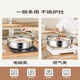 Hanxiao food grade 316 stainless steel soup pot household induction cooker hot pot special pot large capacity household hot pot basin thickened clear soup hot pot suitable for 4-6 people 30cm