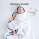 DOMIAMIA baby bath towel, six-layer gauze hooded children's bathrobe, newborn absorbent and breathable wrap towel, six-layer gauze hooded bath towel-Lingyusongge 120x75cm
