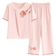 Modal Pajamas Nuevo estilo chino 2025 Summer nuevo Sweet Sweet Short-Sleved Dos piezas Cool Home Clothing Juego MDE-9904 L Recomendado 100-120Jin [Jin iguala 0.5 kg]