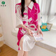 Youdidi 2025 Nouveau pyjamas pur pour les femmes en glace d'été Silk à manches courtes, la célébrité Internet mince peut porter une jupe de chemise de grande taille 719 [couleur champagne] jupe de chat xl [120-140jin [Jin est égal à 0,5 kg]]]