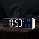 Hanse LED Electronic Clock Desktop Multi-Función Contador de alarma digital Roba de la pared Sound Control de sonido HA6625 White