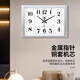 Combasi Wall Reloj Sala de estar Reloj Wall 2025 New Simple Creative Clock Fashionable Quartz Clock Office Hanger 6626 Wood Grain Black Simple