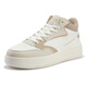 Zapatos casuales de 361 grados para mujeres, zapatos deportivos ligeros transpirables para mujeres, zapatos informales para mujeres, blanca/albaricoque de altura.