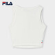 Fila offizielle Frauengestricke Weste 2025 Sommer Neue Weste Sport Slim Unterwäsche Schwarz Cloud White-Wt 170/8a/L