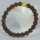 Sandale 9 points Bracelet de bois d'agar de Sandale Sanken Natural Brunei Brunei Gagar de bois 9 mm Boule bouddhiste pour hommes et femmes Bracelet culturel de la peau de serpent de soie douce 9 mm * 23 Style de cire-ci-dessous Brunei (adapté à la circonférence de la main 16-18cm)