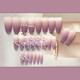 
Purple Butterfly Wearing Nail Art Long Whitening Hand-Style Fake Nail Plate Finished Nail Plate Nail Plate L15258 Dark Night Butterfly [Free Tool Kit 5 Piece Set