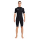 DIVE&SAIL one-piece short-sleeved shorts wetsuit 3MM men's diving wet suit thickened warm snorkeling surfing sailing jellyfish swimsuit black 2XL XX