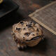 Chen Hongjun's bark golden toad, Yixing purple sand tea pet ornaments, exquisite tea set to attract wealth, fully handmade tea toy carving, bark golden toad, works by Chen Hongjun